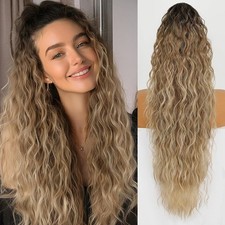 Ponytail Extension Long Wavy Curly Ponytail Pony Tail Hairpiece  Party