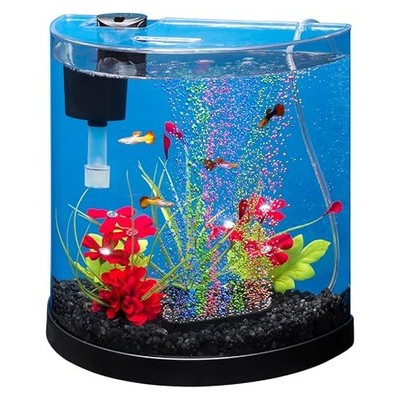 Tetra 3 Gallon Small Fish Tank, Aquarium Starter Kit, with Filter, Air pump, &