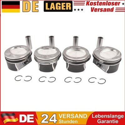 4x Kolben Für Audi A3 VW Golf Seat Skoda 1.4 TSI CAVA CAVB BLG BMY 03C107065CK