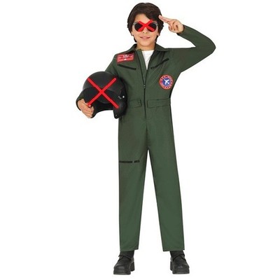 Kinder Unisex Kampfpilot Kostüm Kinder Flieger Outfit Anzug Neu fg