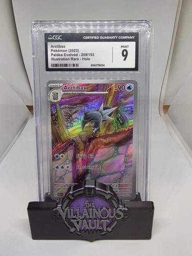 ARCTIBAX POKEMON PALDEA EVOLVED EN ILLUSTRATION RARE HOLO 209/193 CGC 9 MINT