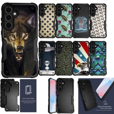Para [Samsung Galaxy A06][DUAL TACTICAL][Funda híbrida de dos piezas] Funda con agarre