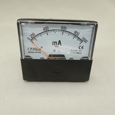 1 pieza AC 1000mA amperímetro analógico panel AMP medidor de corriente 0-1000mA DH-670 60*70mm