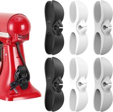 Cord Organizer for Appliances, Upgraded 6 Pack, 2 Black 2 Whtie 2 Grey