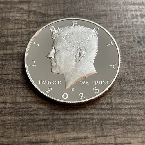 2025 S Silver Proof Kennedy Half Dollar 99.9% Silver Last Year For Kennedy