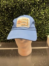 Walt Disney World Retro Logo Blue Hat Baseball Cap Adult