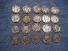 20 SILVER MERCURY DIMES ALL DATED LOT 2