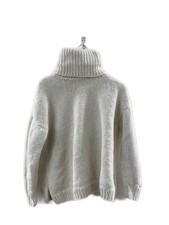 LOEWE Knit Sweater Thick Size S White Plain H664Y14K19
