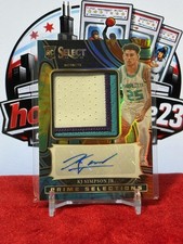 2024-25 Select Prime Auto Tie-Dye #PSS-KJS KJ Simpson Jr. #/25 Hornets RC QW