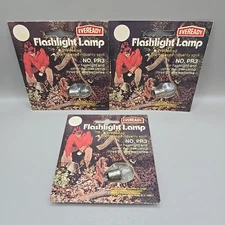 NEW Lot (3) Eveready Flashlight Lamp No. PR3 Replacement For 'D' Battery Devices