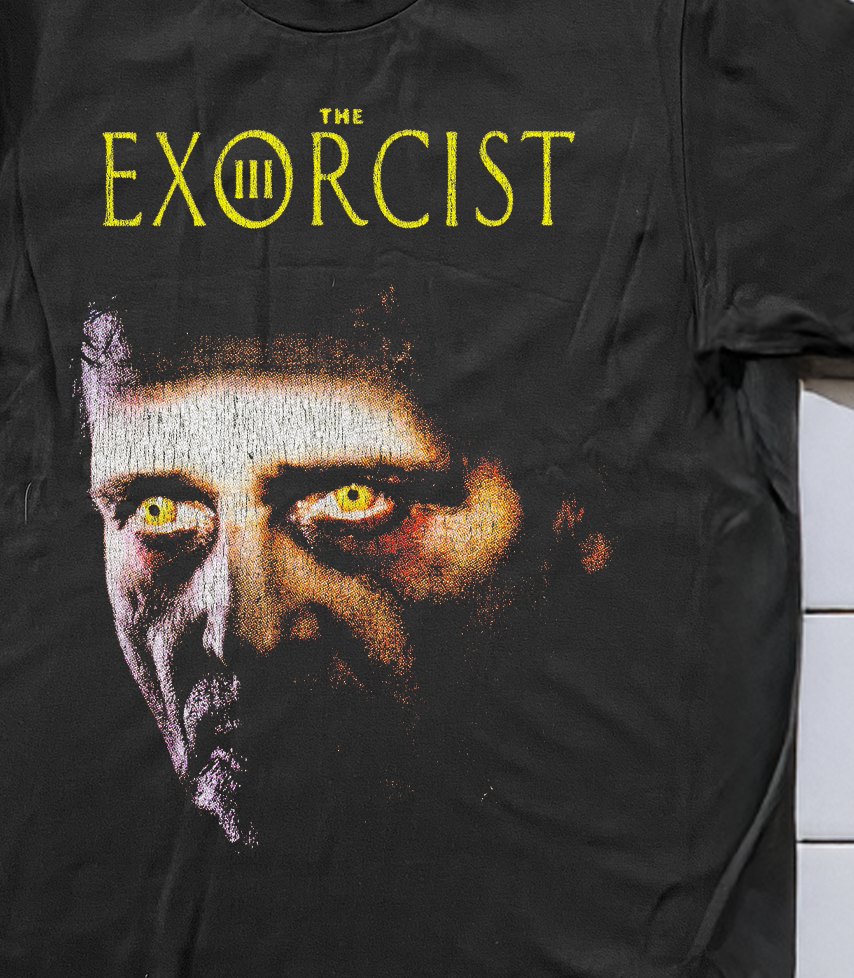 90s The Exorcist III Washed T-Shirt Black M | eBay