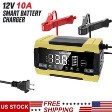 Aeternasol 12v24v Smart Car Battery Charger Automatic Repair Maintainer Trickle
