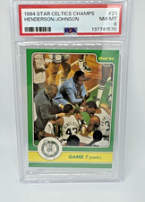1984 Star Celtics Champs - #21 Henderson/Johnson    PSA 8  #137741570