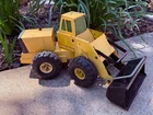 Vintage Tonka Front End Loader Pressed Steel Tractor – Yellow/Black – Classic