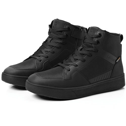 RIDEIRON Men's CE Compliant Non-Slip Motorcycle Shoes 7 UK, Black - product listing photo