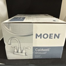 Moen Caldwell Two-Handle Bathroom Faucet w PopUp Drain WS84667 Chrome Finish New