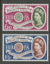 Europa 1960  - GRANDE BRETAGNE 357-8   - Neuf** sans charnière - 40A*