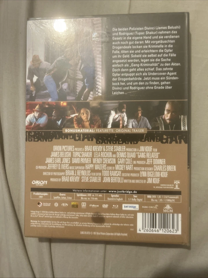 (DUETSCH)EDITION)GANGLAND (MEDIABOOK) SHAKUR,TUPAC/BELUSHI,JAMES BLU-RAY+DVD NEW - Image 2 of 4