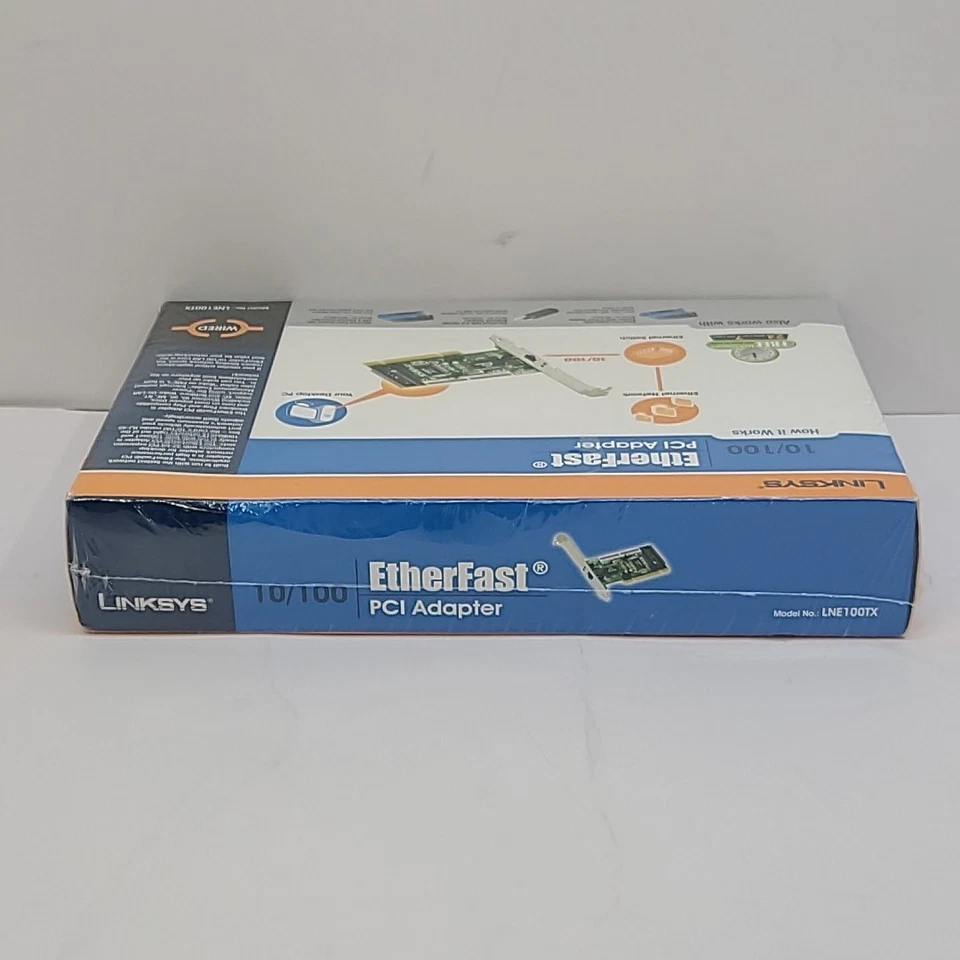 Linksys 10/100 LAN Card Etherfast PCI Adapter LNE100TX *New Sealed Box* - Image 3 of 4