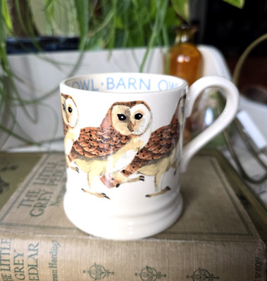 Emma Bridgewater Schleiereule Becher Vögel Collector s Edition RAR