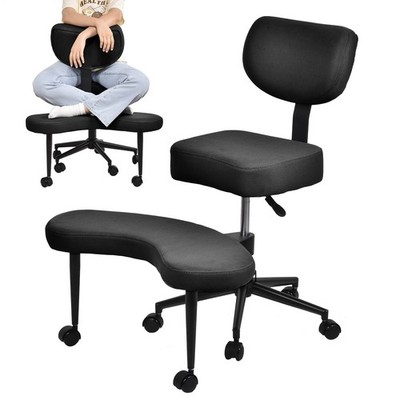 Cross Legged Office Chair, Ergonomic Cloud Criss Cross Desk Chair, Meditation