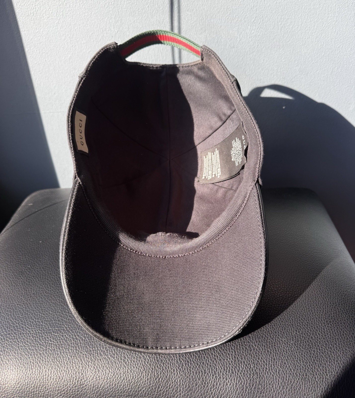 GUCCI Sherry Line Interlocking G Baseball Cap Bla… - image 7