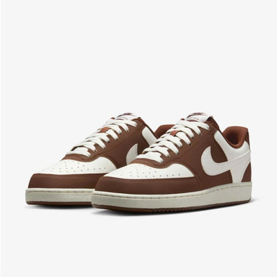 Nike Court Vision IM1652-101 Sneakers Womens Ivory Brown Lifestyle Shoes DDK1246