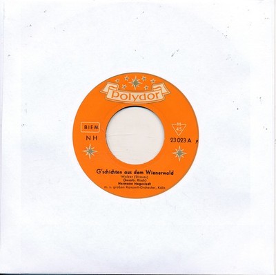 G'schichten aus dem Wienerwald - Hermann Hagestedt - LC Single 7'' Vinyl 262/16