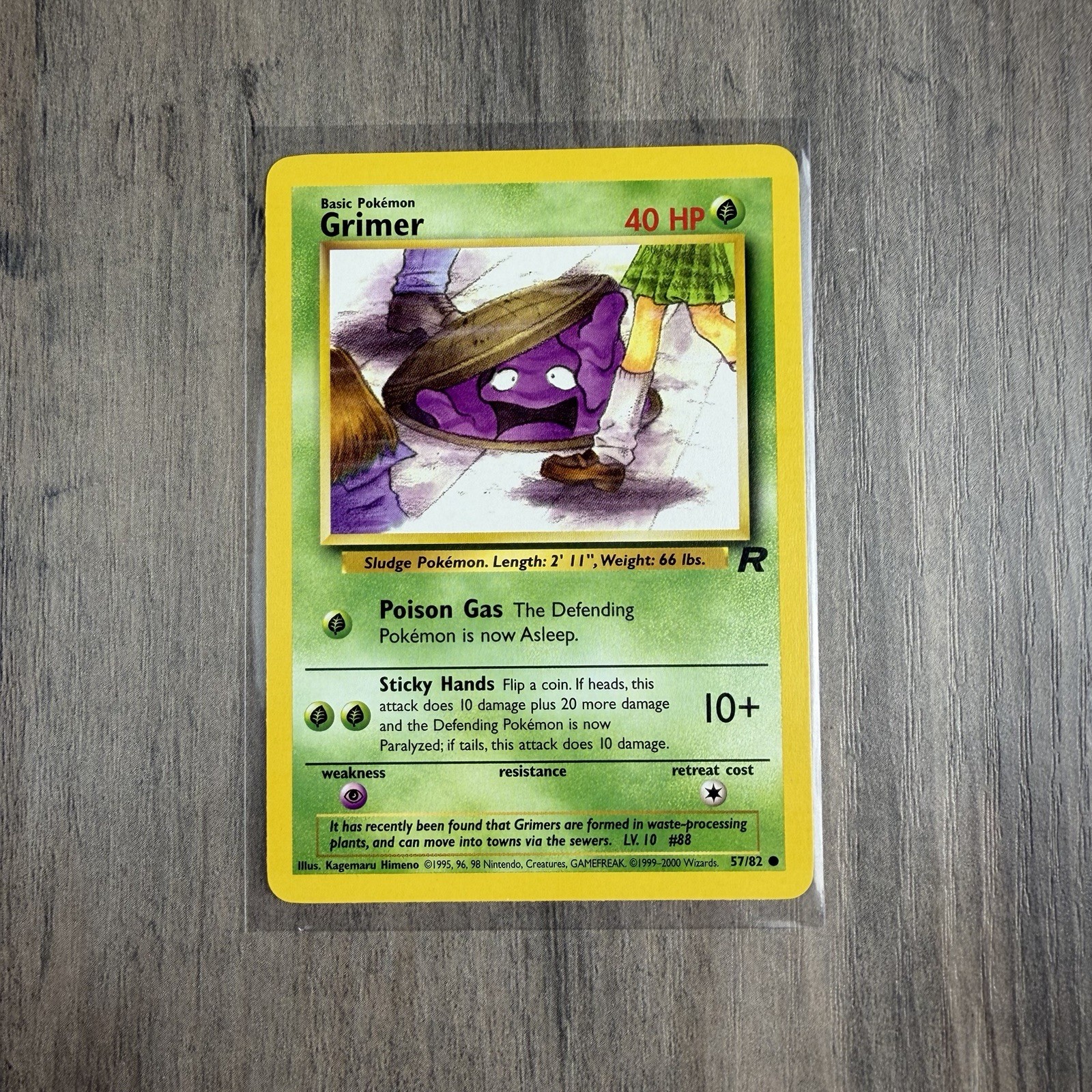 GRIMER - 57/82 - Team Rocket - Pokemon Card - NM
