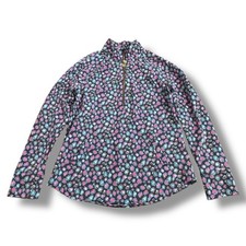 Lilly Pulitzer UPF 50 Skipper Popover Long sleeve 1/2 Zip Top Women s Size S