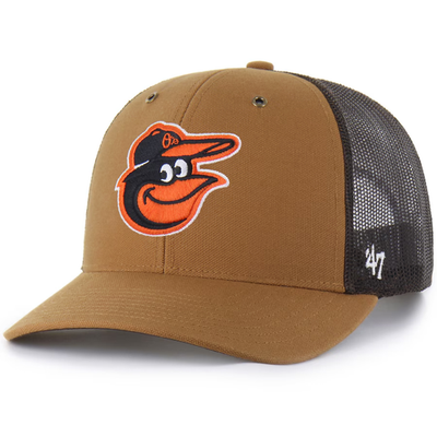 Baltimore Orioles Carhartt x '47 Trucker Adjustable Snapback Hat