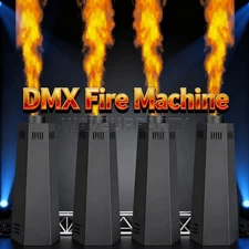 PAIDUN 1/2/4 x Fire Spark Machine DMX Flamethrower Disco Bar Music Show Effect