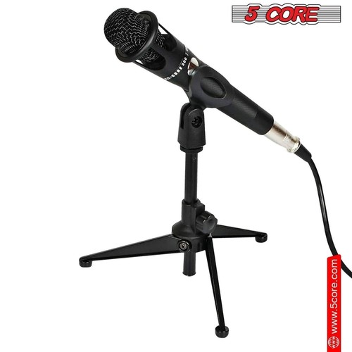 5Core Mic Stand Adjustable Desk Microphone Stands Tripod Pedestal Para Microfono - Picture 2 of 10