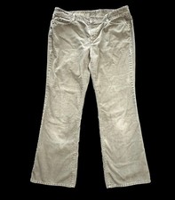 Eddie Bauer Womens Classic Corduroy Pants Size 14 36x31 Olive Green Bootcut