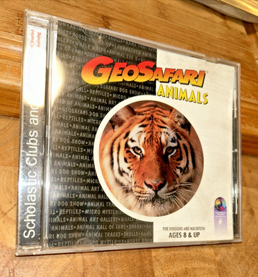 GeoSafari Animals WIN MAC PC Computer Game Educational