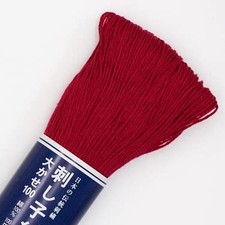 Olympus Sashiko Thread - 100m Skein - Japanese Embroidery 110 yards, 104-Red