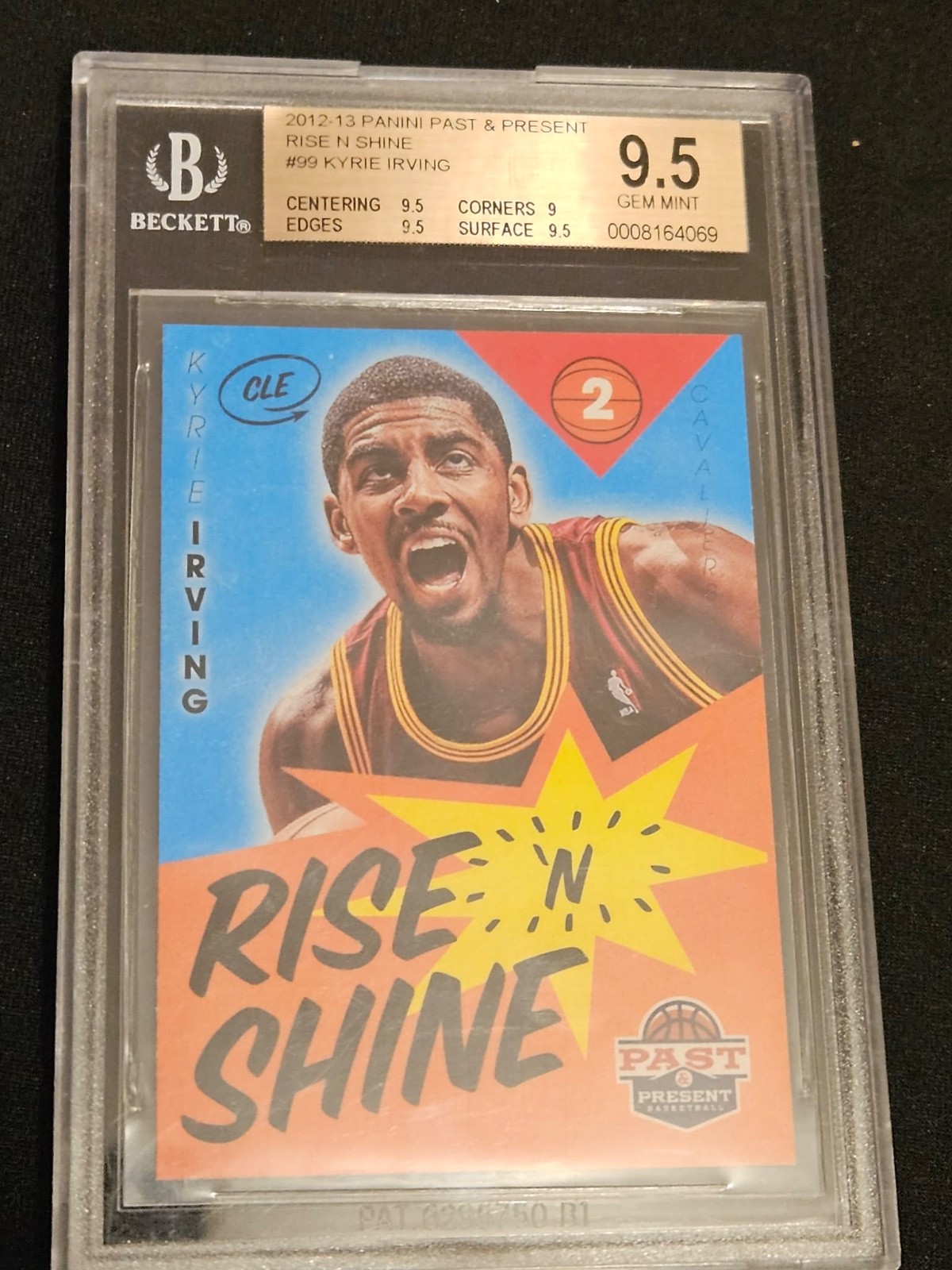 2012-13 Panini Past & Present Rise N Shine Kyrie Irving BGS 9.5 Gem Mint