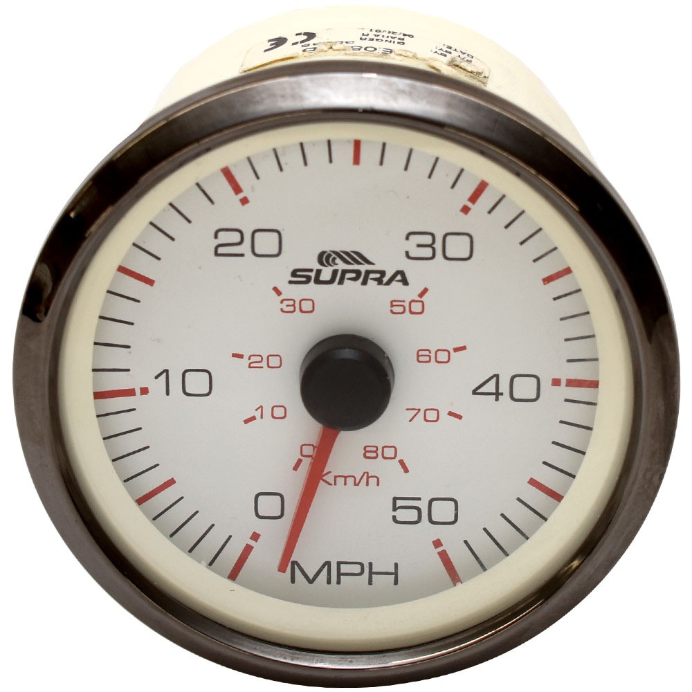 Supra Boat Speedometer Gauge 103596 | Faria 3 1/4 Inch White | eBay