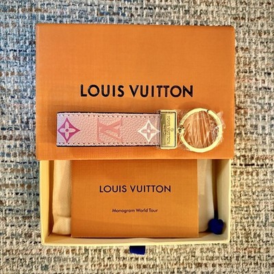 Louis Vuitton Dragonne Key Holder Key Chain LV Monogram Pink