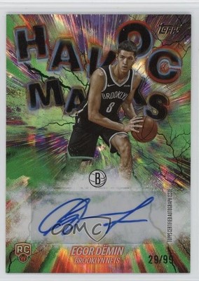2025-26 Topps Havoc Marks Green Rainbow 29/99 Egor Demin Dëmin #HM-ED Auto 1t7v