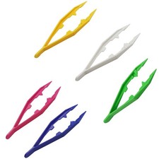 For Craft Bead Handmade Tool Plastic Clip Tweezers for Kids' DIY For Crafts