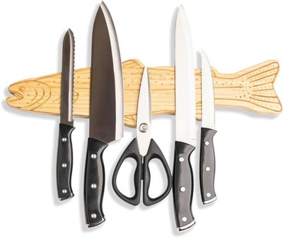 16'' Premium Mantic Knife Holder for Wall - Strong Heavy-Duty Engraved