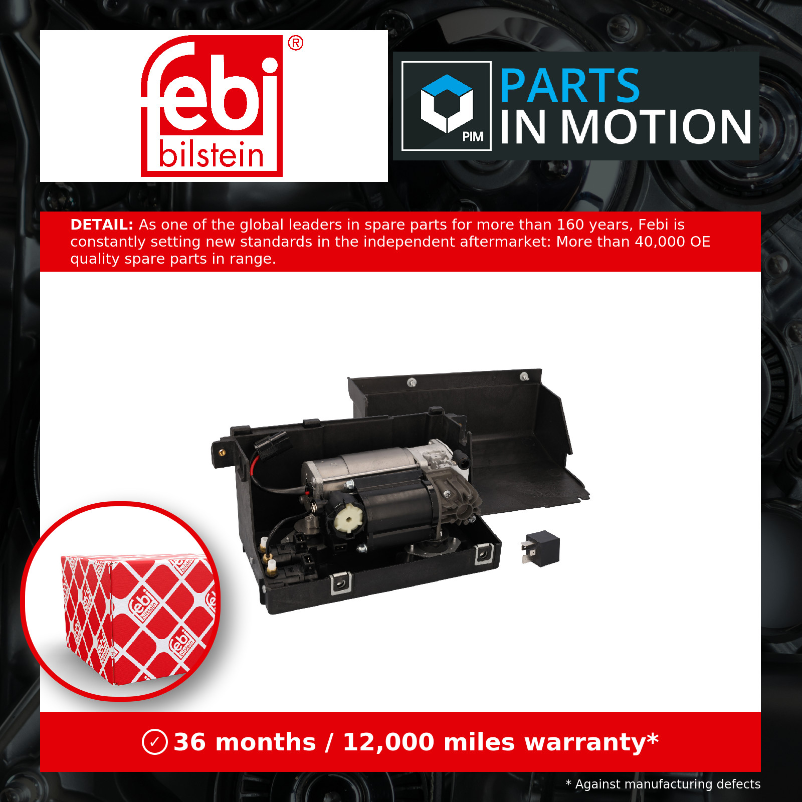 FEBI BILSTEIN 192686 Compressed-Air System Compressor Fits Land Rover Discovery - Image 6