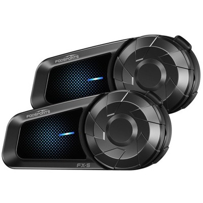 2Pcs FX-S Motorcycle Bluetooth Headset Helmet Intercom 2-Way 1000m Communication