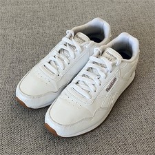 Reebok Classic Leather Gum Sole 1Y3502 Low Top Sneaker White Women  s Size 7.5