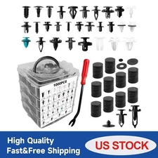 1101pcs Car Retainer Clips Auto Plastic Fasteners Kit Push Trim Pin Rivet Bumper