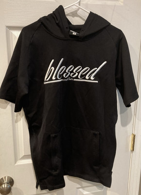 Active Faith  Blessed   Short Sleeve Hoodie SzM