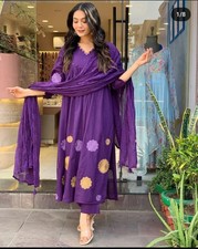 Indian Pakisatni Ethnic Kurti Pant Dupatta Set Designer Party Wear Top Kurta Set