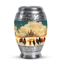 Chinese Scenery Memorial Urn For Human Ashes Funeral Adult Mother Father 3 Inch