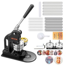Button Maker Machine, 3 in, Pin Maker Machine with 500pcs Button Parts, Circle C